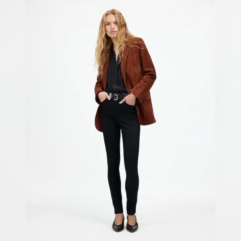 NEW Madewell Black 10" High-Rise Skinny Jeans, Size 29
